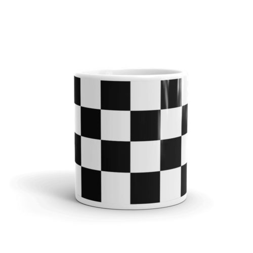 Checkered Coffee Mug Pit Stop Accessories
